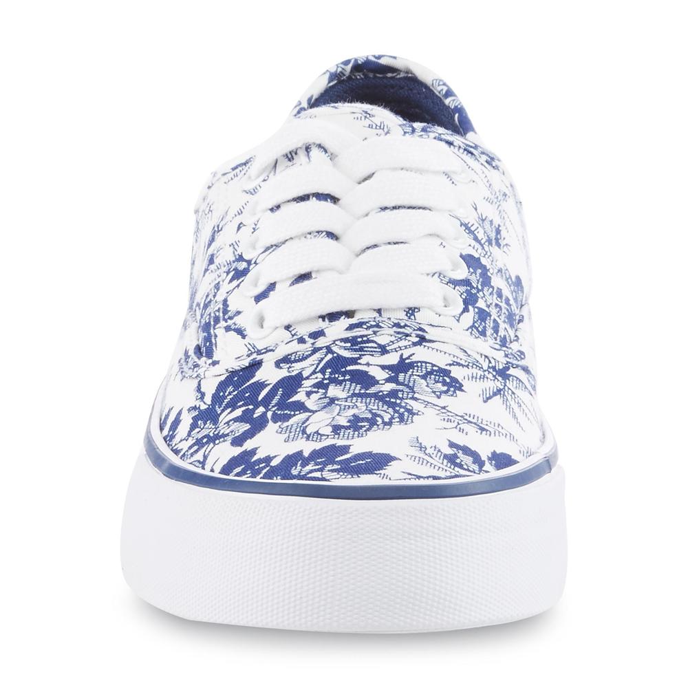 Joe Boxer Women's Sonoma Blue/White Floral-Print Casual Shoe