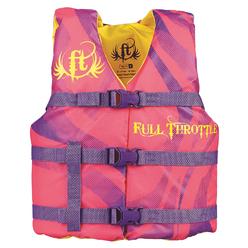 Onyx Outdoor Full Throttle Youth Life Vest, Pink