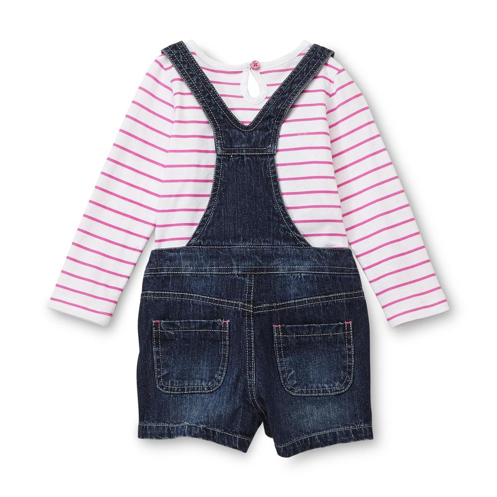 Route 66 Baby Infant & Toddler Girl's Shirt & Shortalls - Striped
