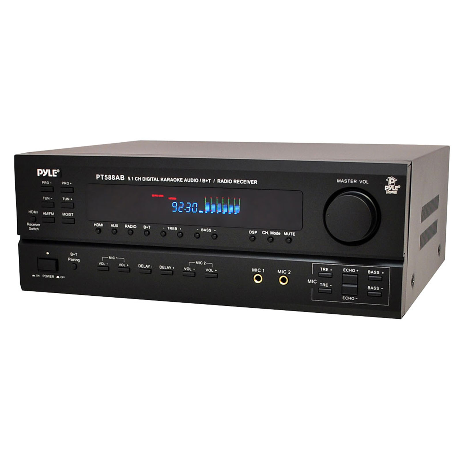 Pyle 97077340M 5.1 Channel Home Receiver with AM/FM, HDMI and Bluetooth