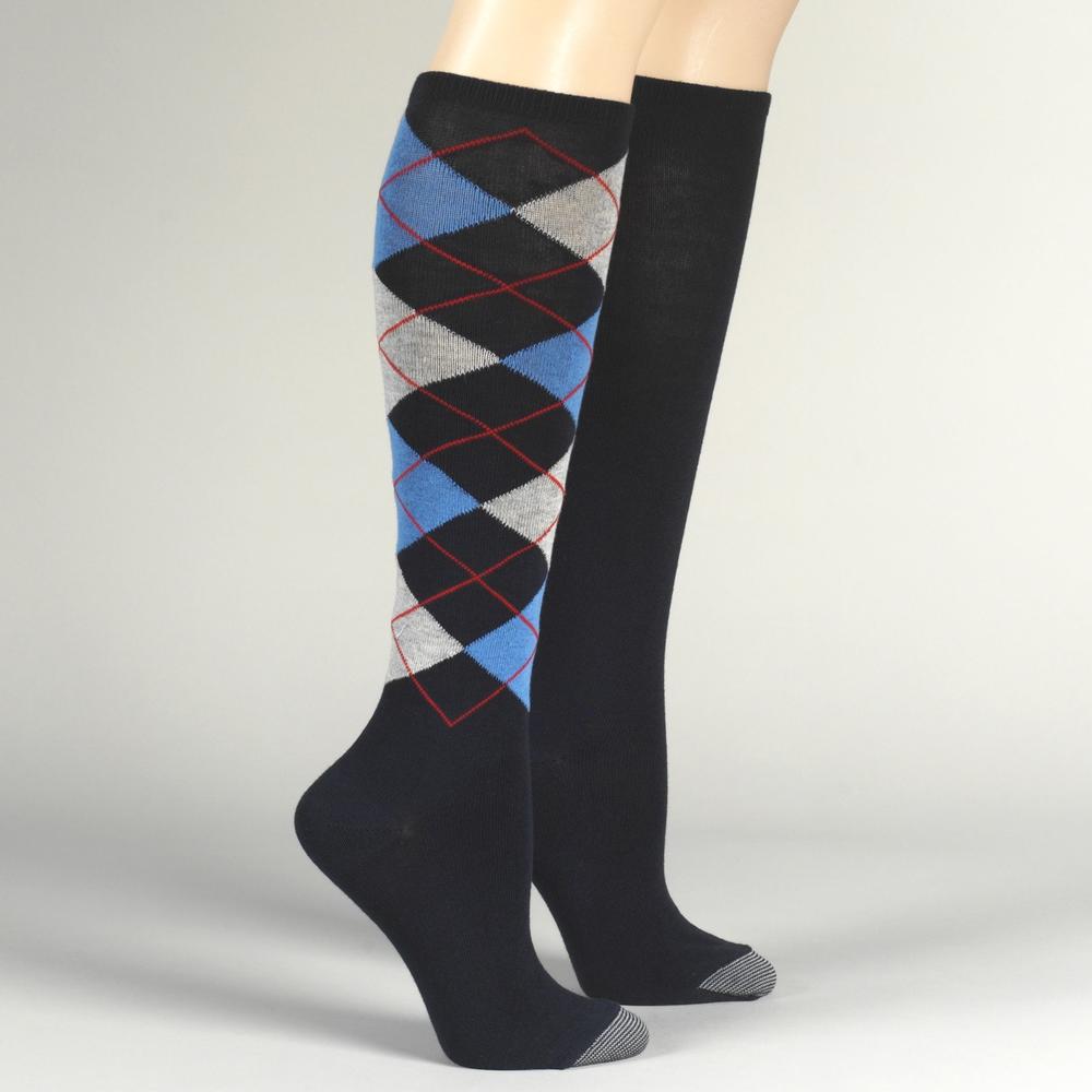 Silvertoe Women's Knee High Socks Two-Pack