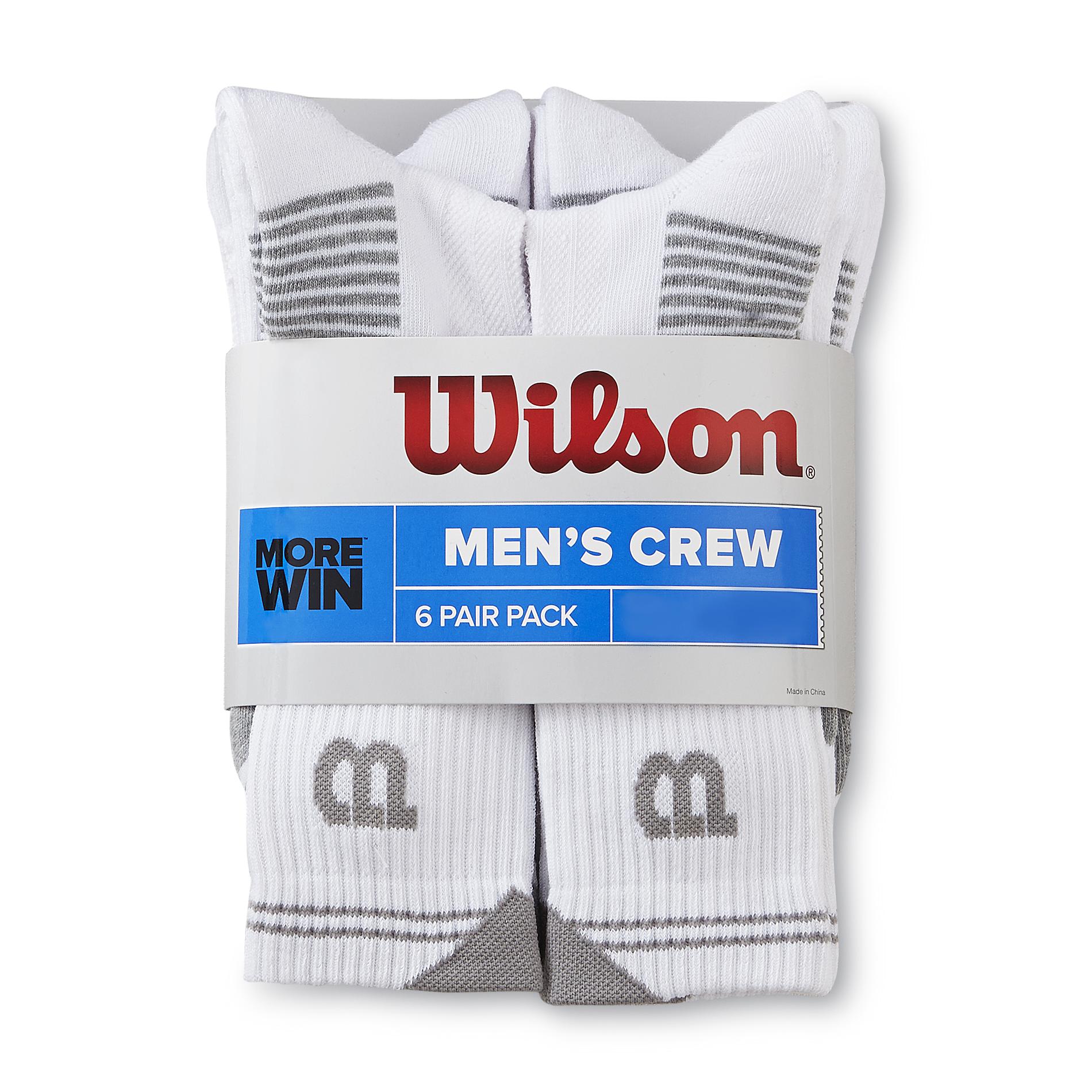 Wilson Men's 6Pairs Performance Crew Socks