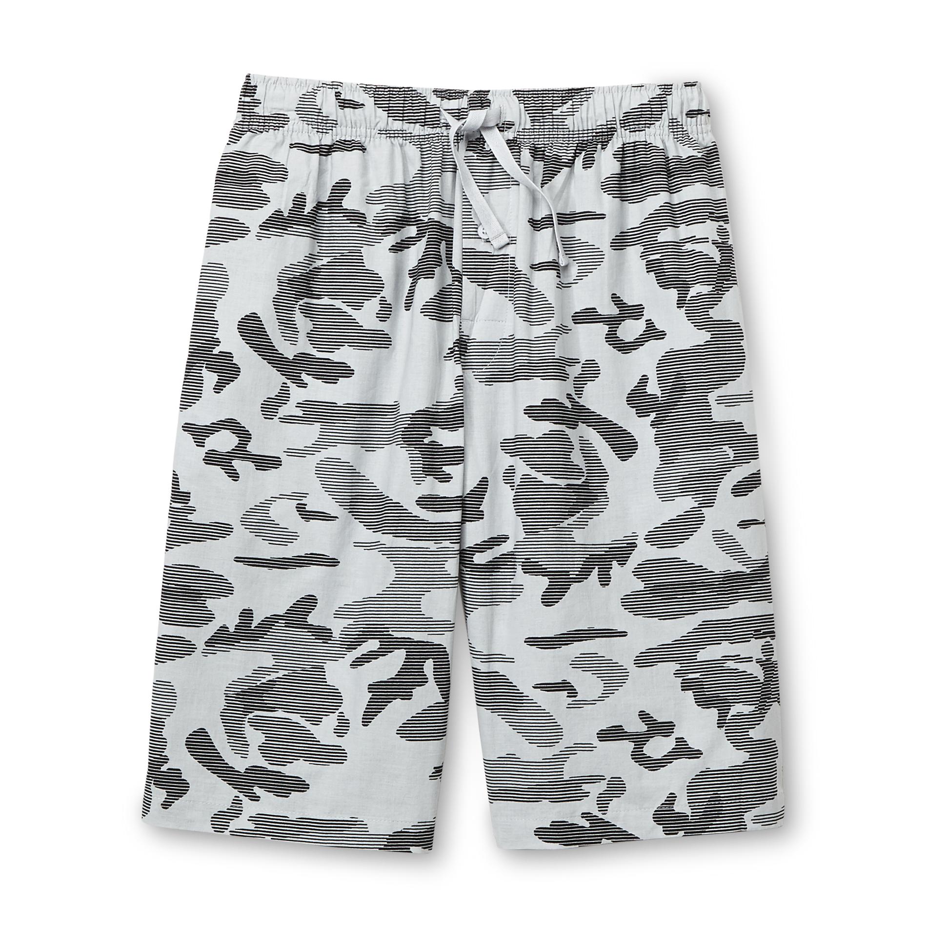 Basic Editions Men's Sleep Shorts - Camouflage