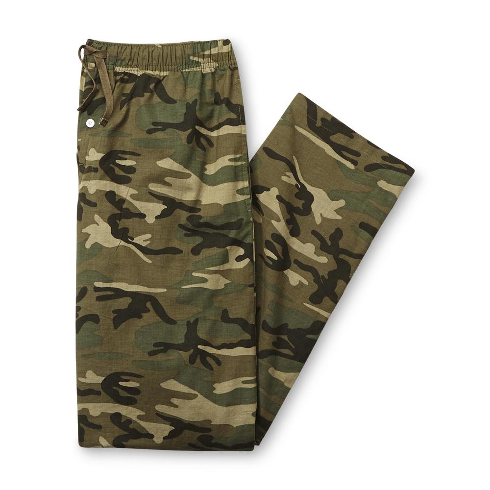 Basic Editions Men's Big & Tall Pajama Pants - Camouflage