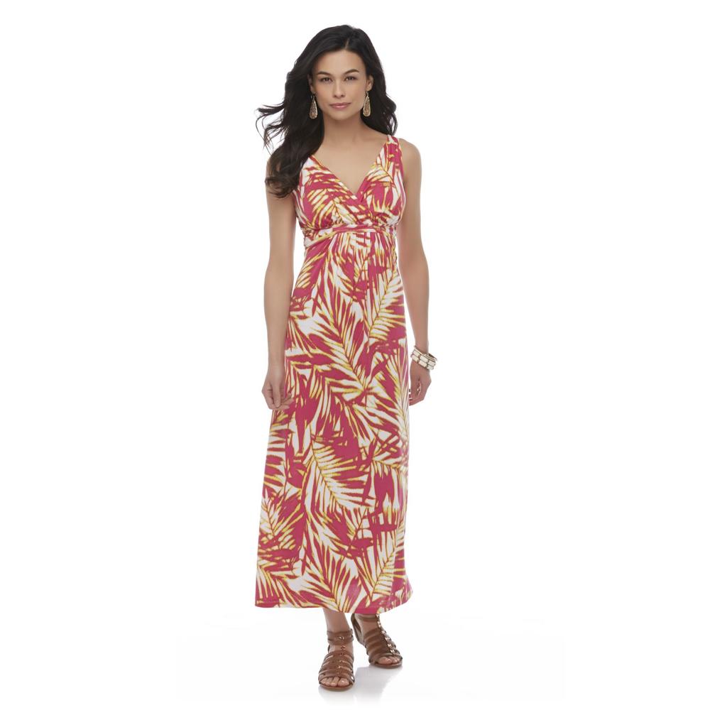 Covington Petite's Sleeveless Maxi Dress - Tropical Print