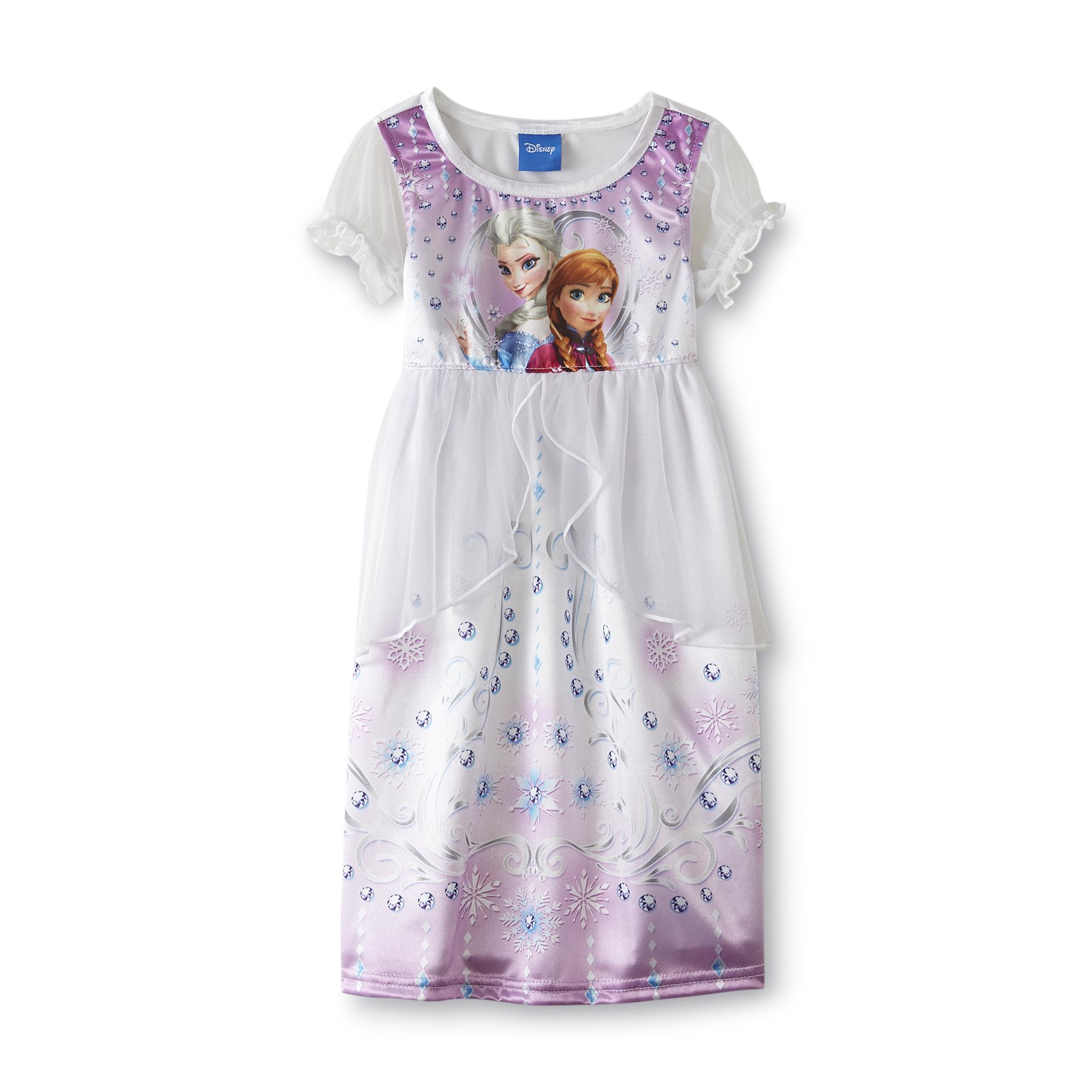 Disney Frozen Toddler Girl's Nightgown - Anna & Elsa