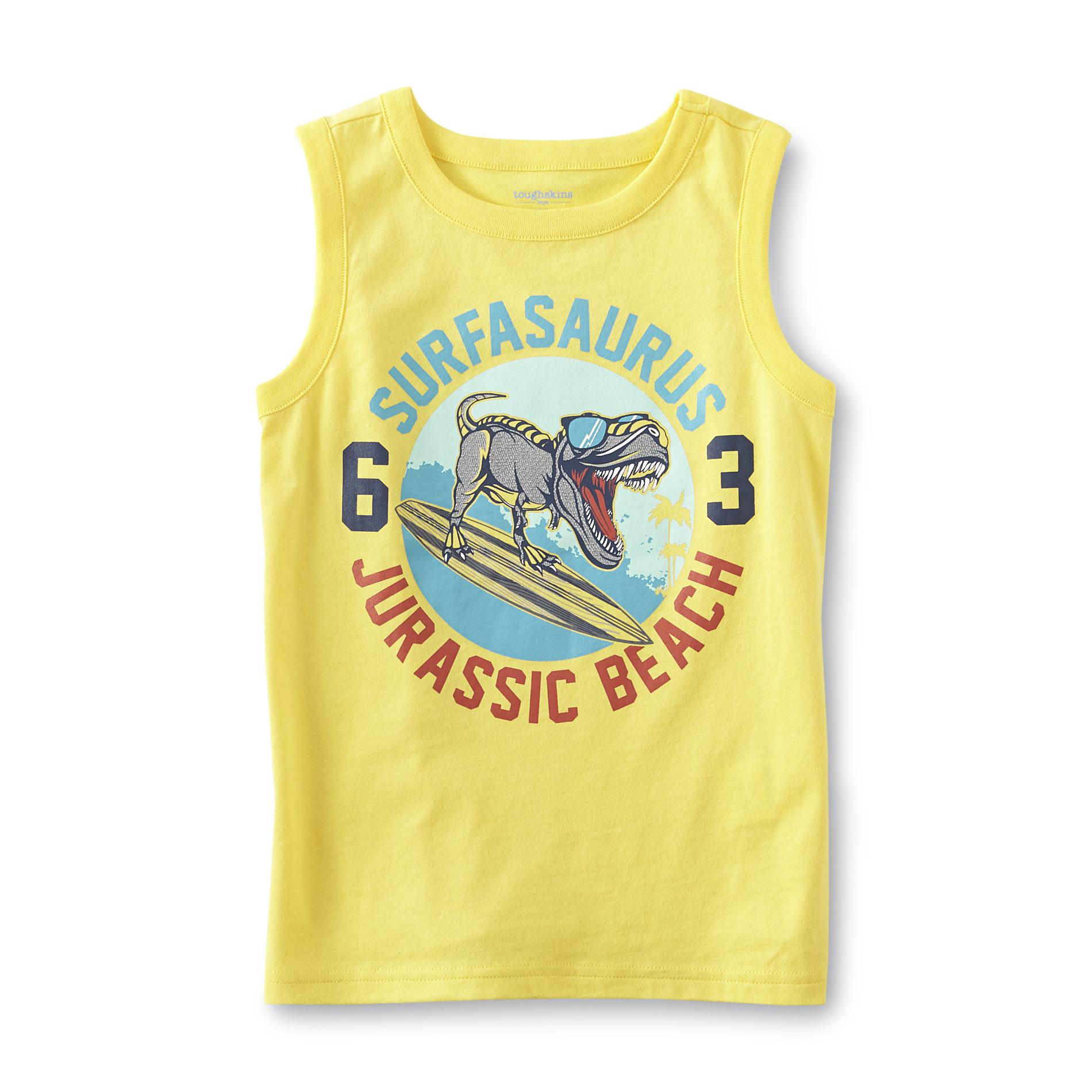Toughskins Boy's Sleeveless T-Shirt - Dinosaur
