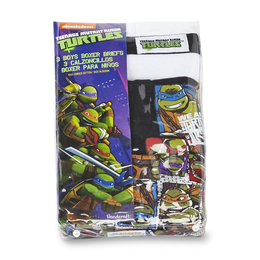 Nickelodeon Teenage Mutant Ninja Turtles Boy's 3-Pack Boxer Briefs