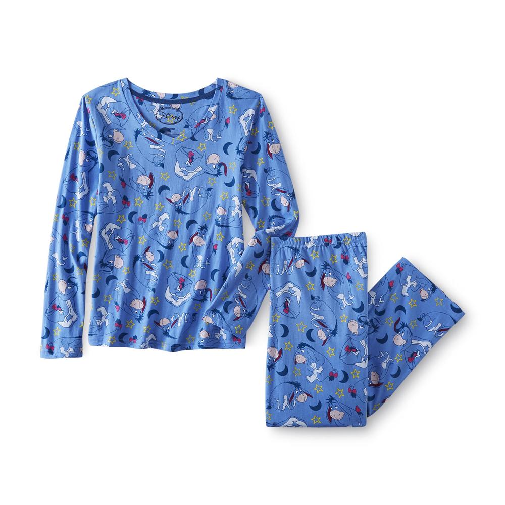 Disney Winnie the Pooh Women's Plus Pajama Shirt & Pants - Eeyore