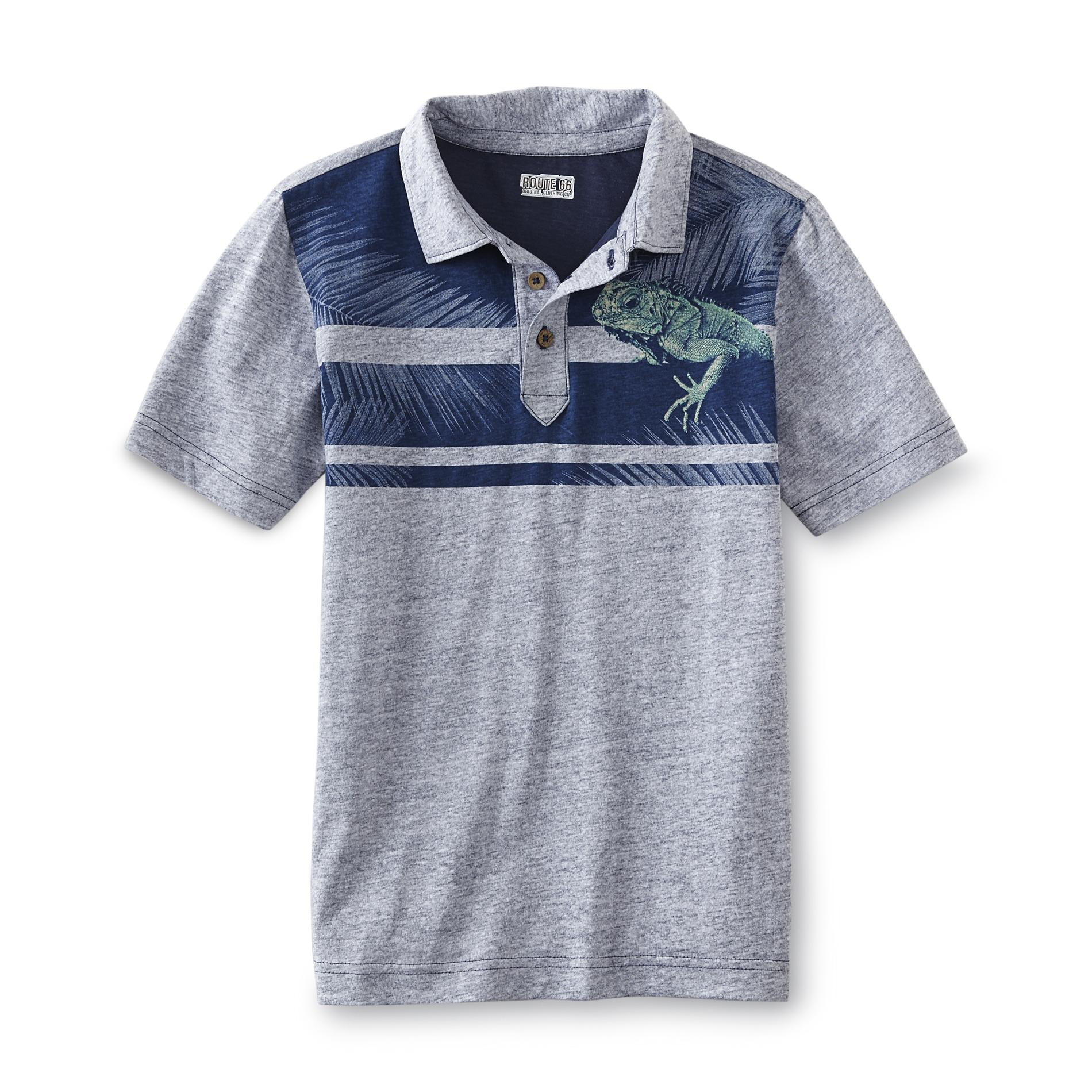 Route 66 Boy's Polo Shirt - Lizard