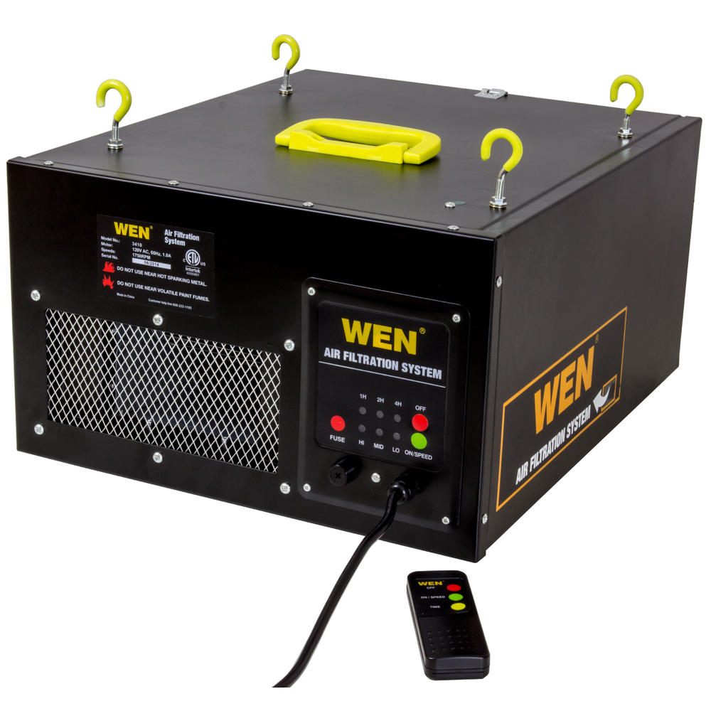 WEN 3-Speed Remote-Controlled Air Filtration System