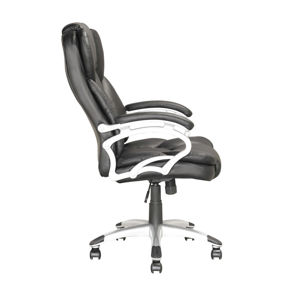 CorLiving Leatherette Executive Office Chair - Black