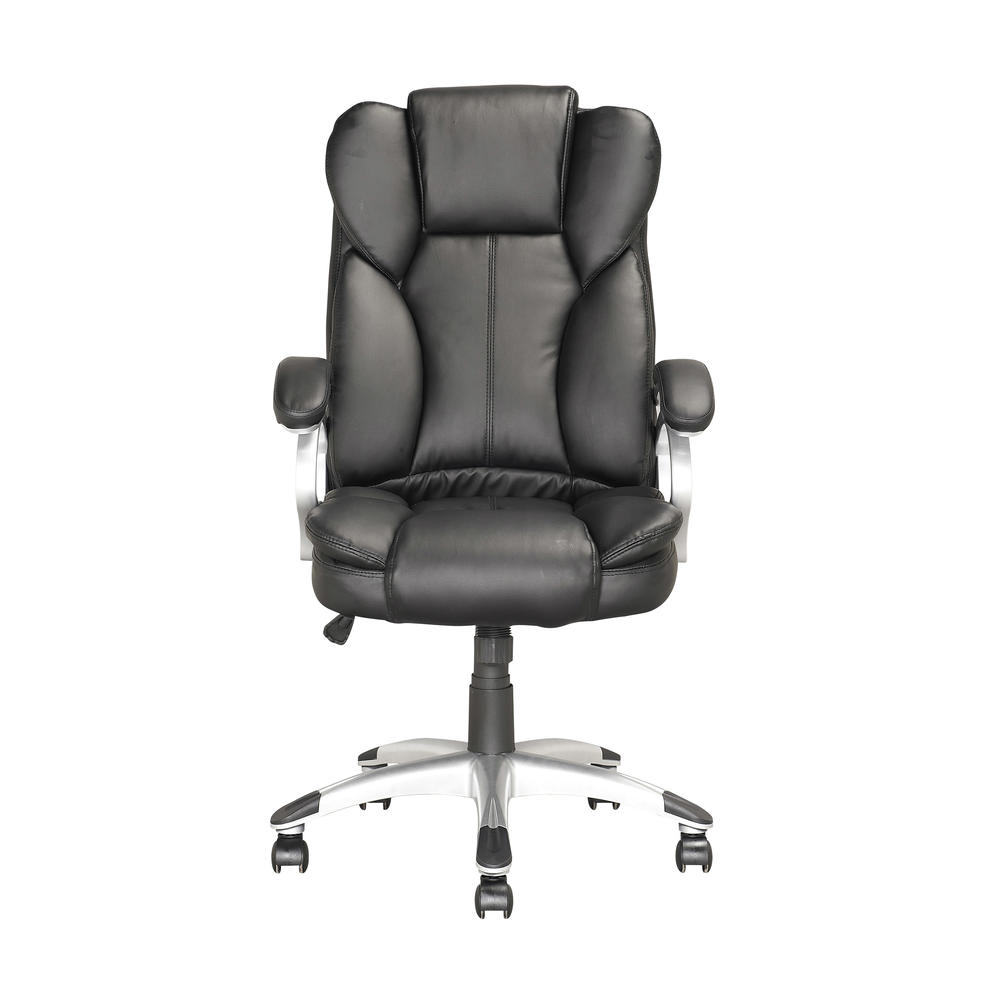 CorLiving Leatherette Executive Office Chair - Black