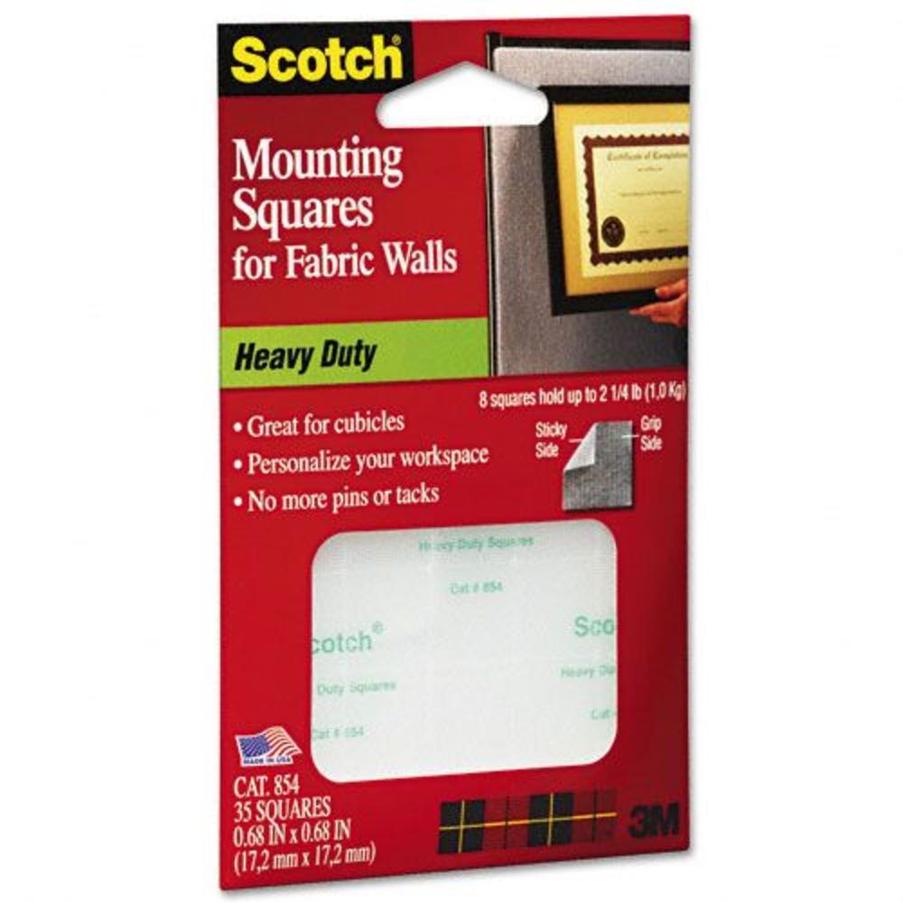 Scotch MMM854 Mounting Squares for Fabric Walls