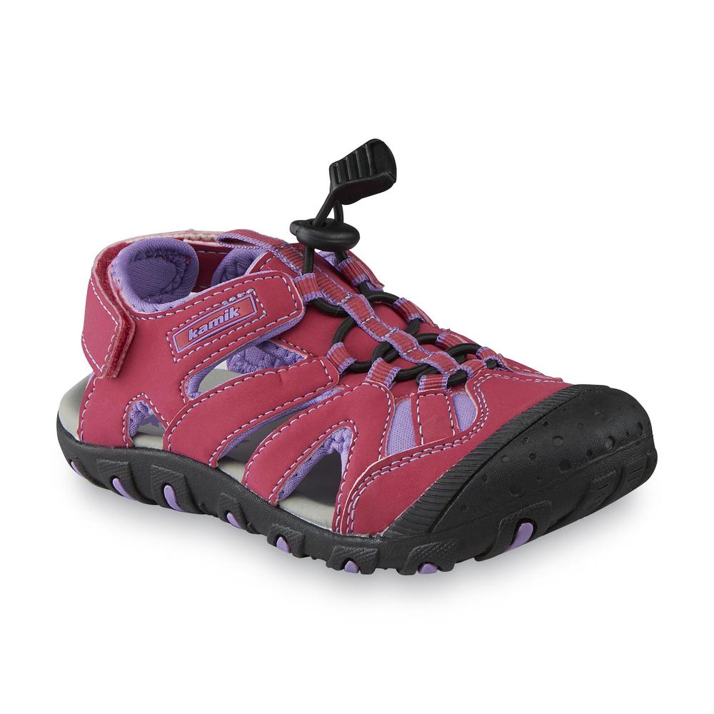 Kamik Girl's Oyster Pink/Purple Sport Sandal