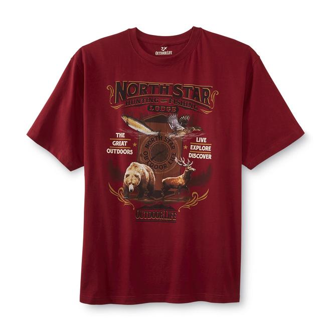 Outdoor Life Men's Big & Tall Graphic TShirt North Star Lodge