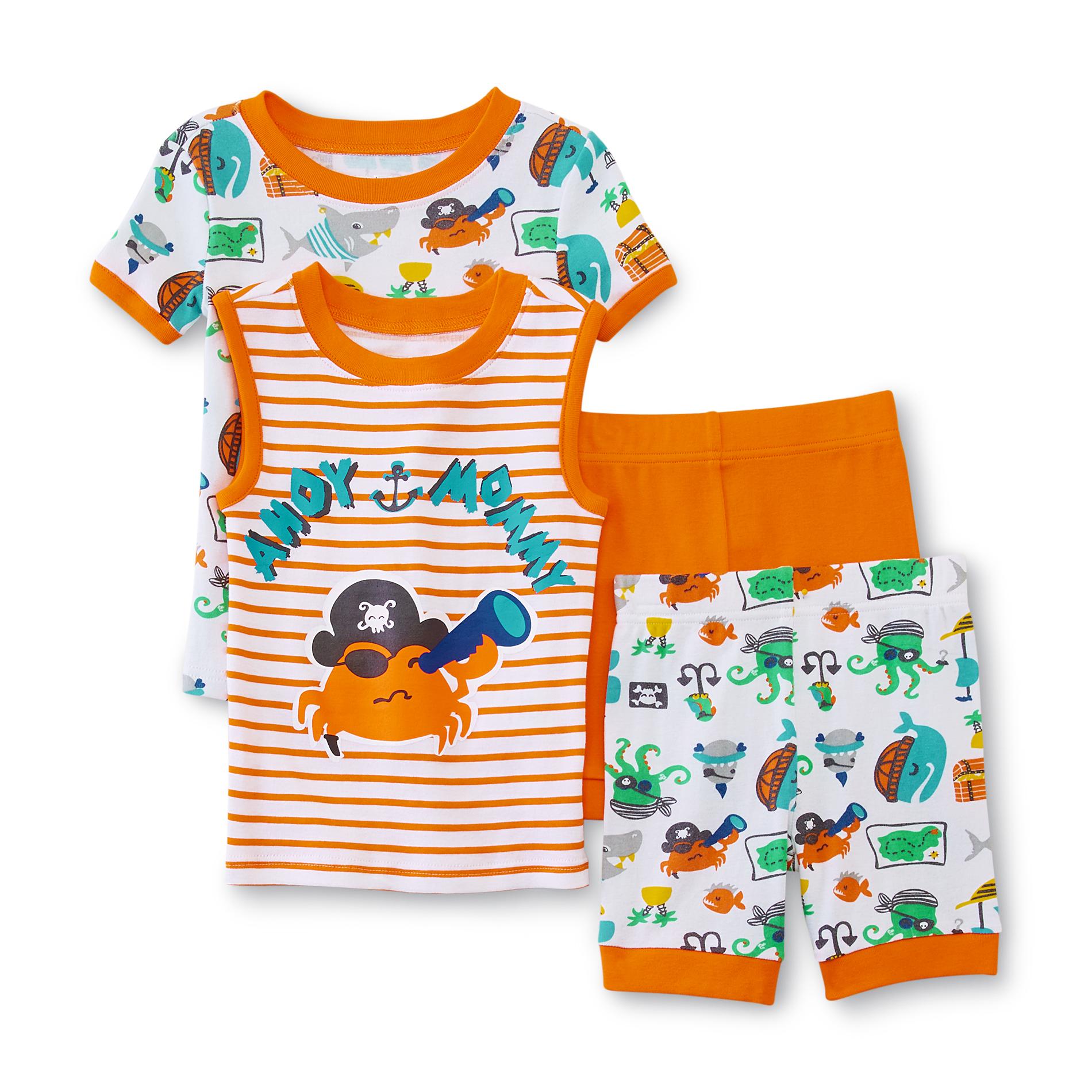 WonderKids Infant & Toddler Boy's 2-Pairs Pajamas - Crab