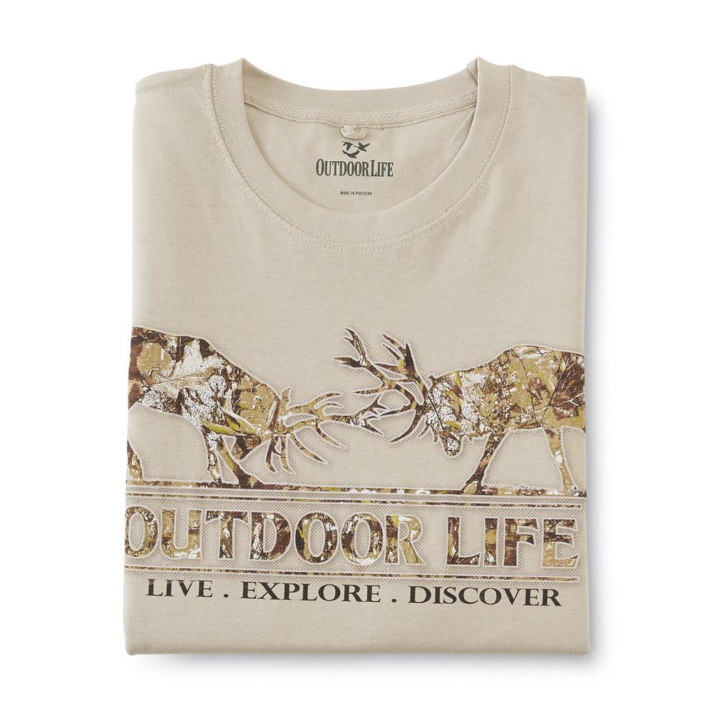 Outdoor Life Men's Big & Tall Graphic T-Shirt - Camo Deer