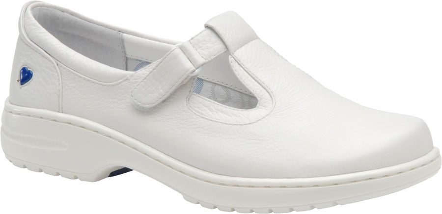 nurse mates white leather shoes