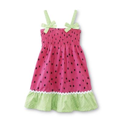 WonderKids Infant & Toddler Girl's Smocked Sundress - Watermelon