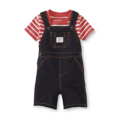 Carter's Newborn & Infant Boy's Shortalls & T-Shirt - Striped