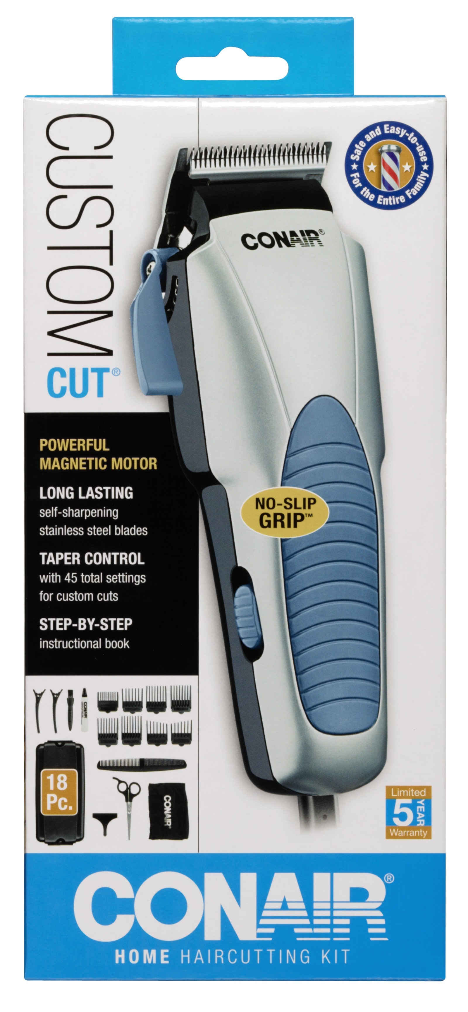 cutting hair with conair clippers