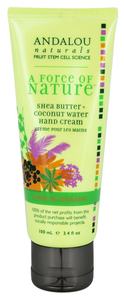Andalou Naturals Lime Blossom Hand Cream  3.4 ounces