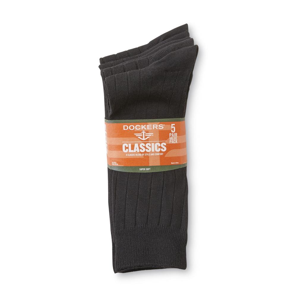 Dockers Men's 5-Pairs Classic Socks - Solids