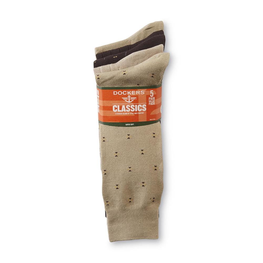 Dockers Men's 5-Pairs Classic Socks - Prints