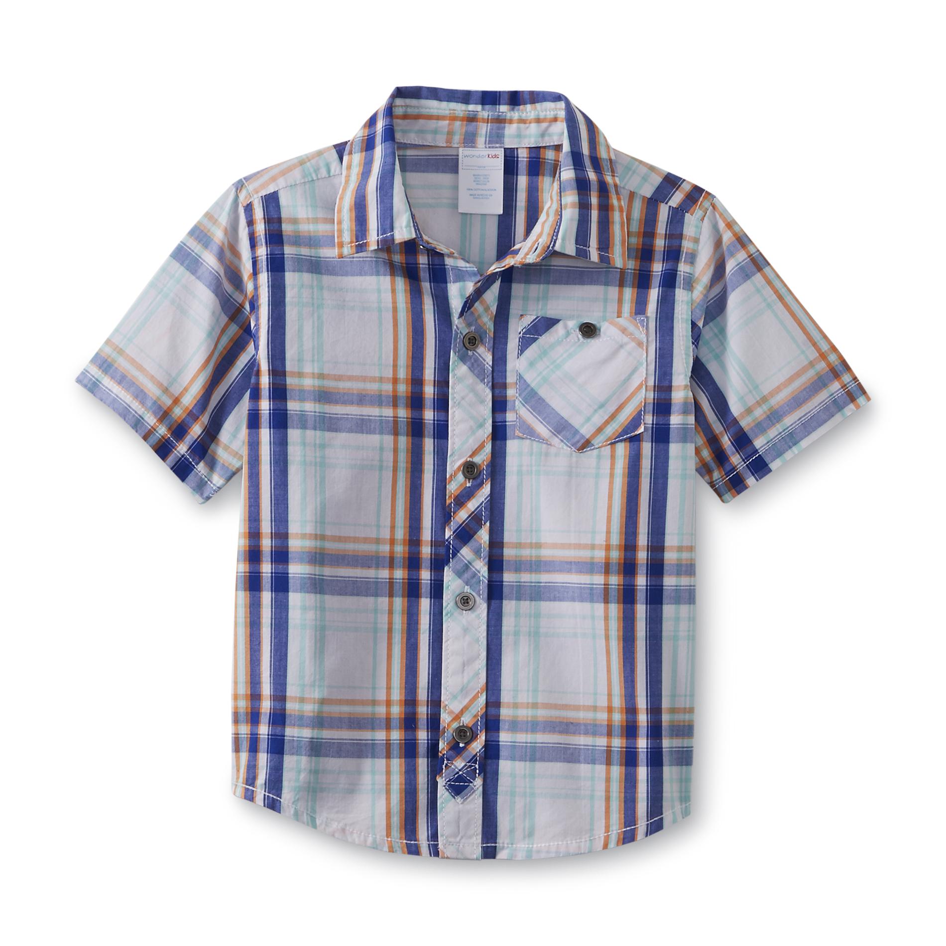 WonderKids Infant & Toddler Boy's Short-Sleeve Shirt - Plaid