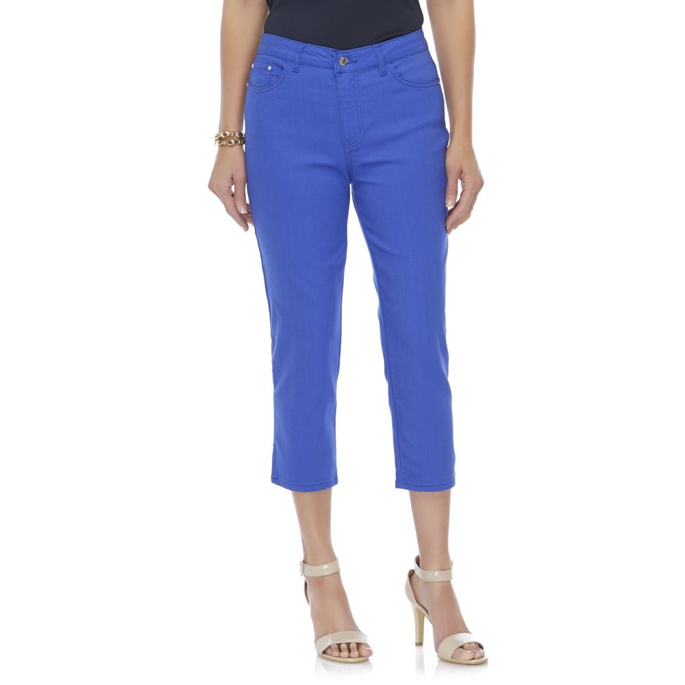 Jaclyn Smith Women's Colored Cropped Jeans