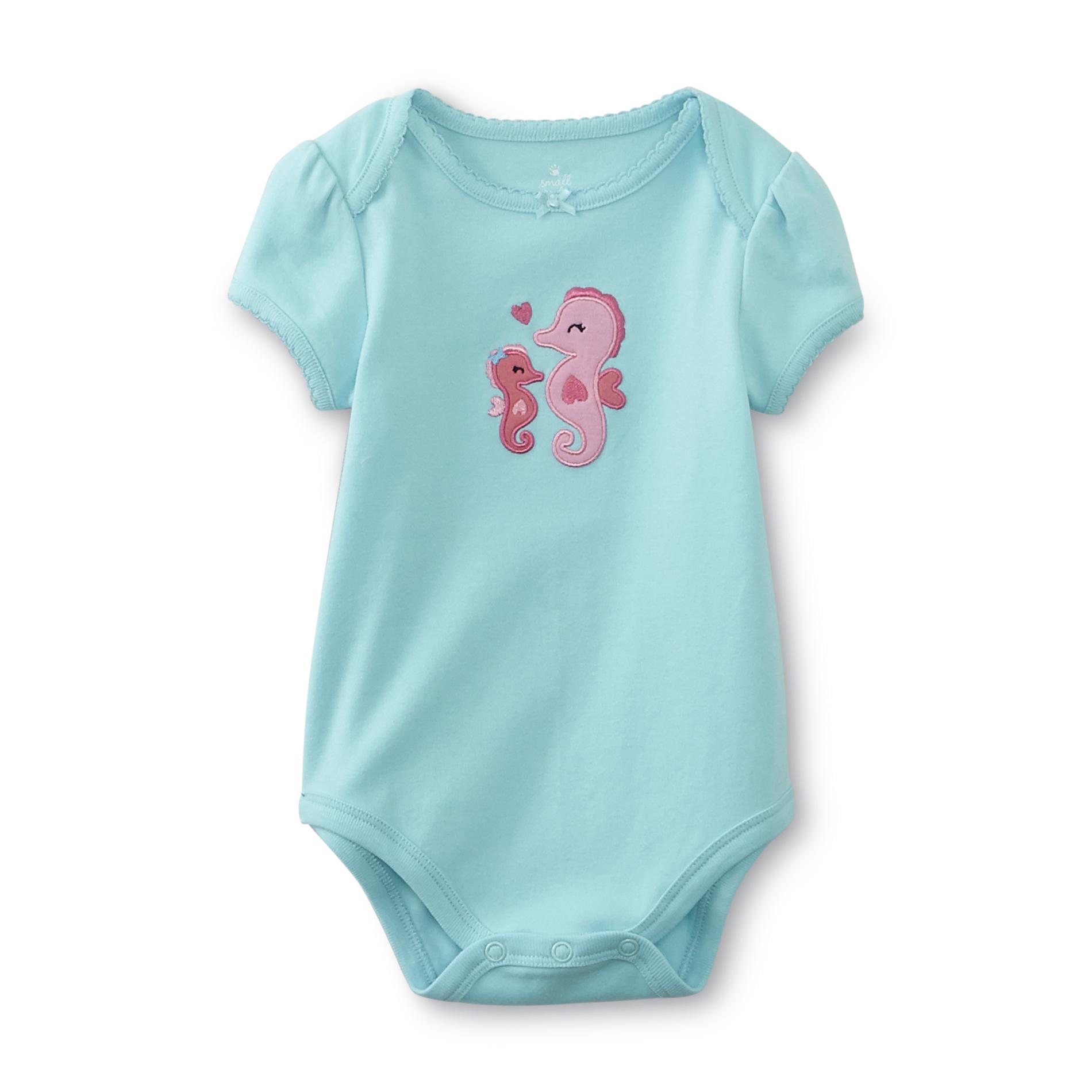Small Wonders Newborn & Infant Girl's Bodysuit - Seahorse Love