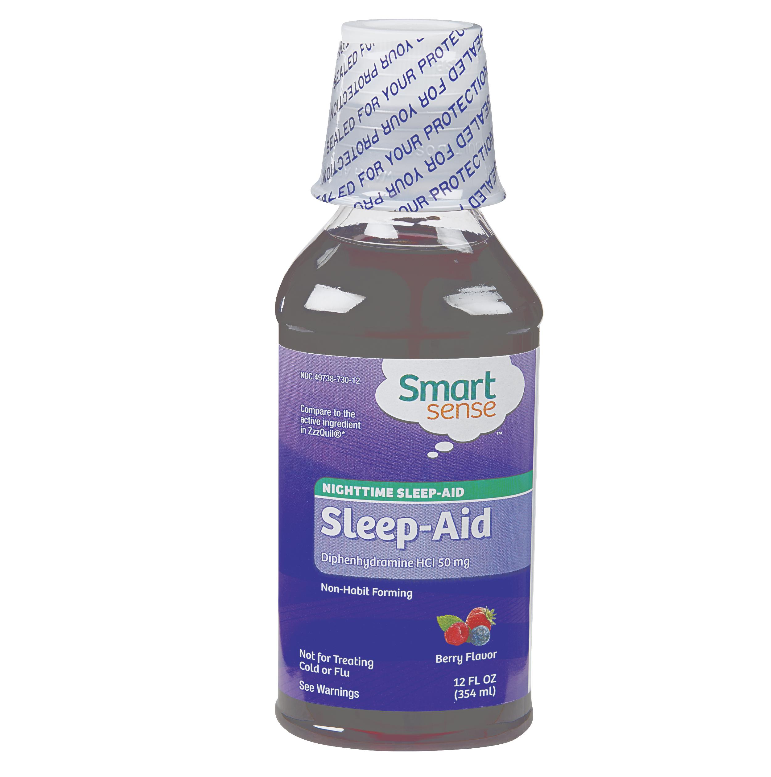 Smart Sense Nighttime Sleep Aid  Liquid  12 fl oz