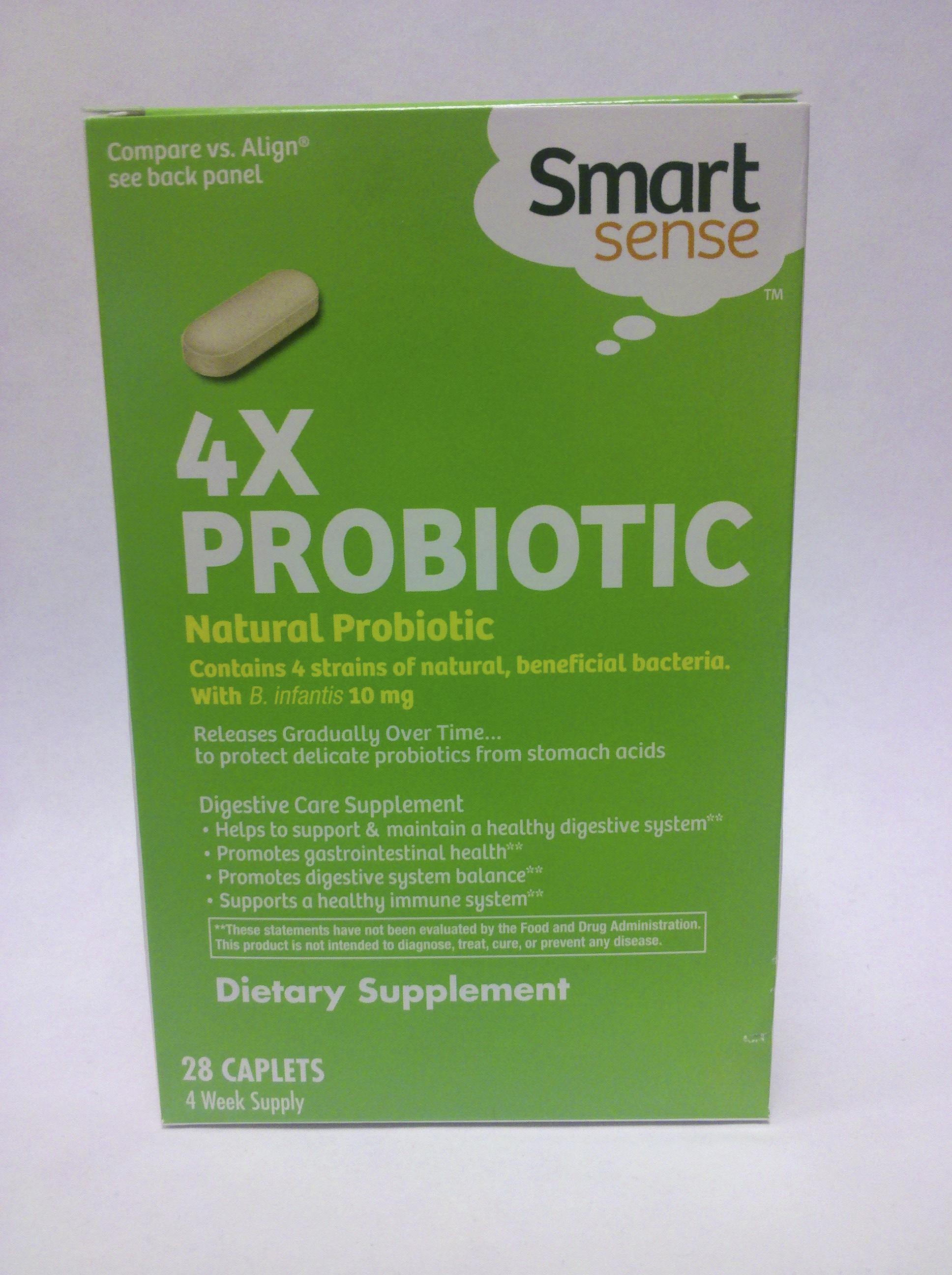 Smart Sense 4x Natural Probiotic  28 Caplets