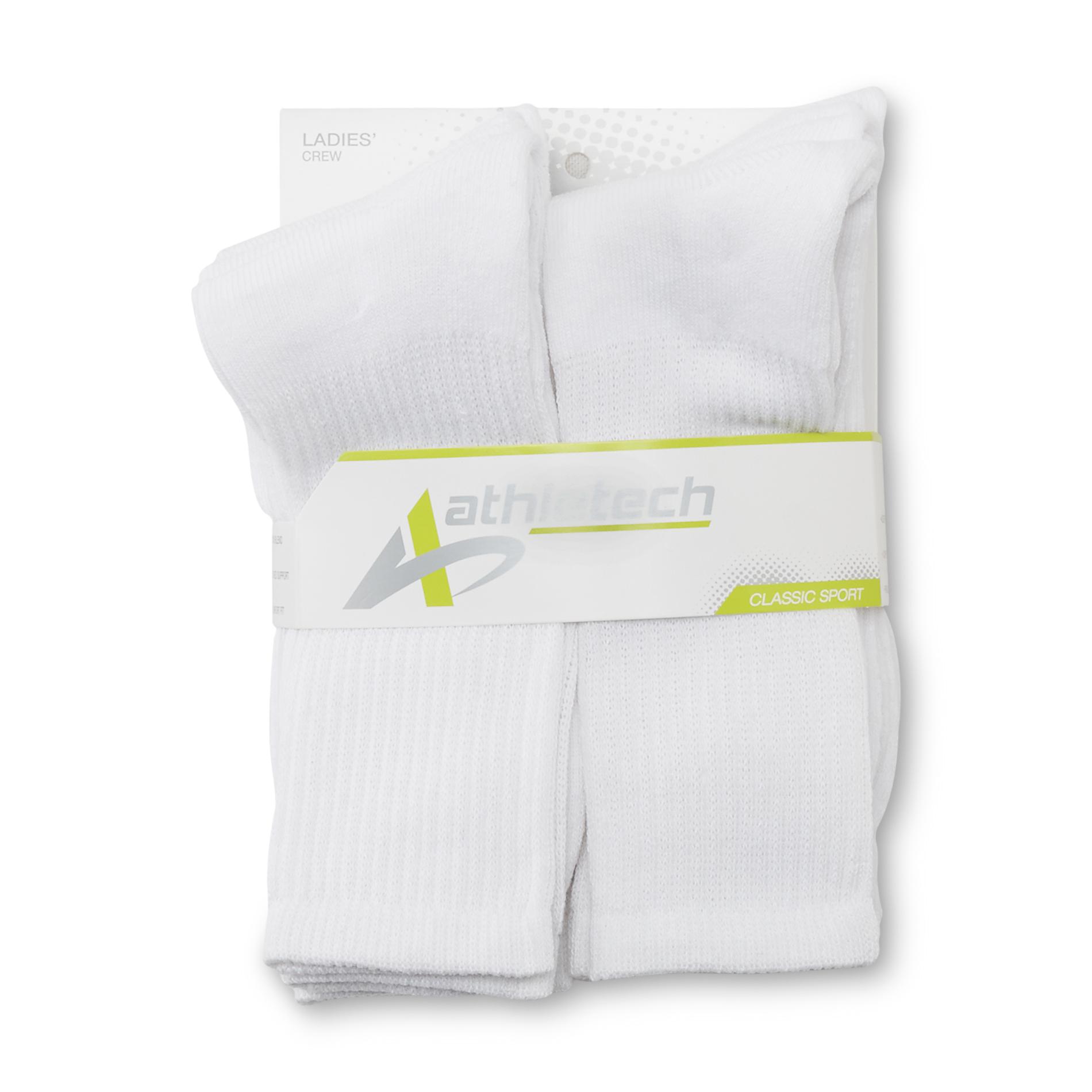 Athletech Women's 10Pairs CrewHeight Sport Socks