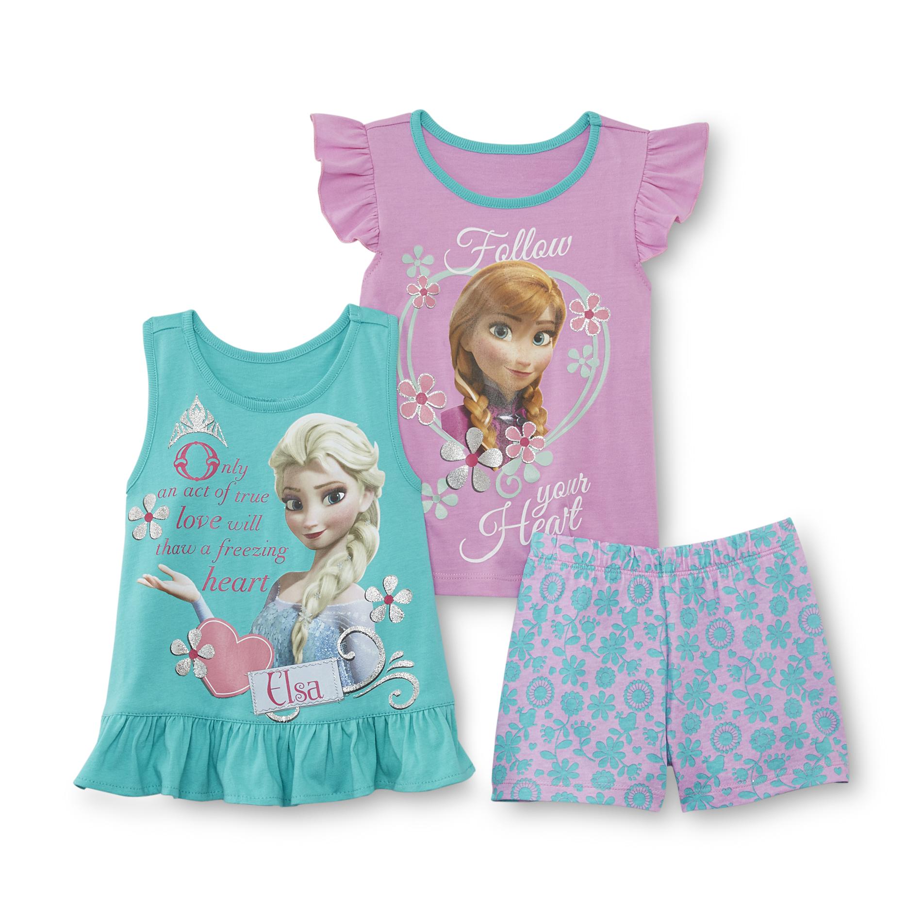 Disney Frozen Toddler Girl's Top  Tank Top & Shorts