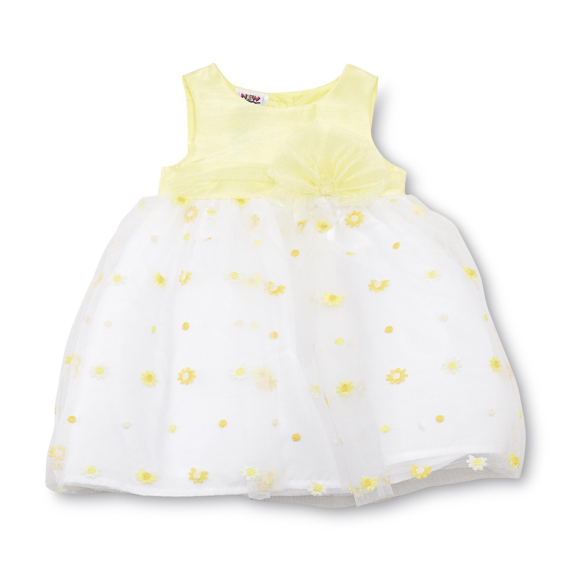Holiday Editions Newborn Girl's Sleeveless Party Dress - Daisies