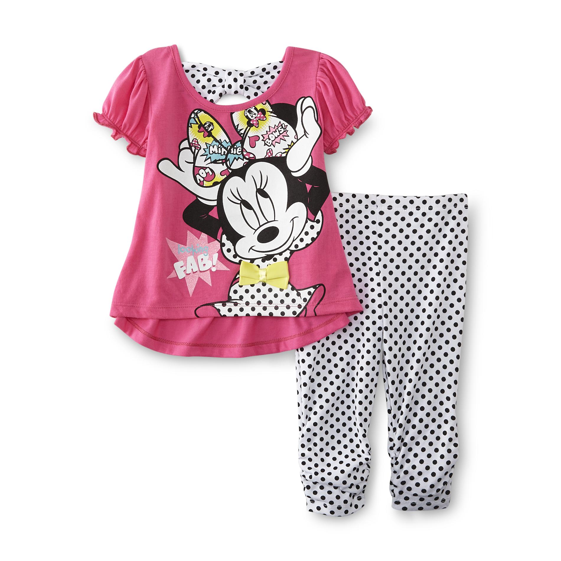 Disney Minnie Mouse Infant & Toddler Girl's Graphic T-Shirt & Leggings - Dot
