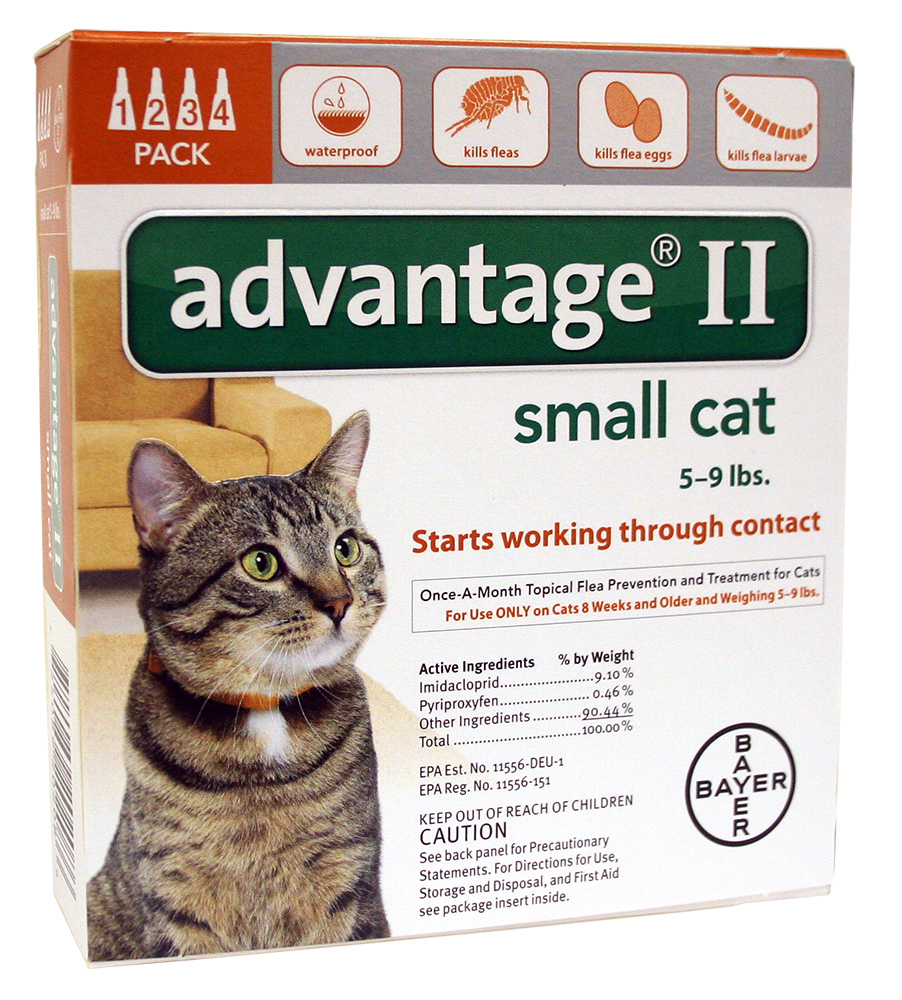 Advantage II for Cats  5-9 lbs  4 Month Supply