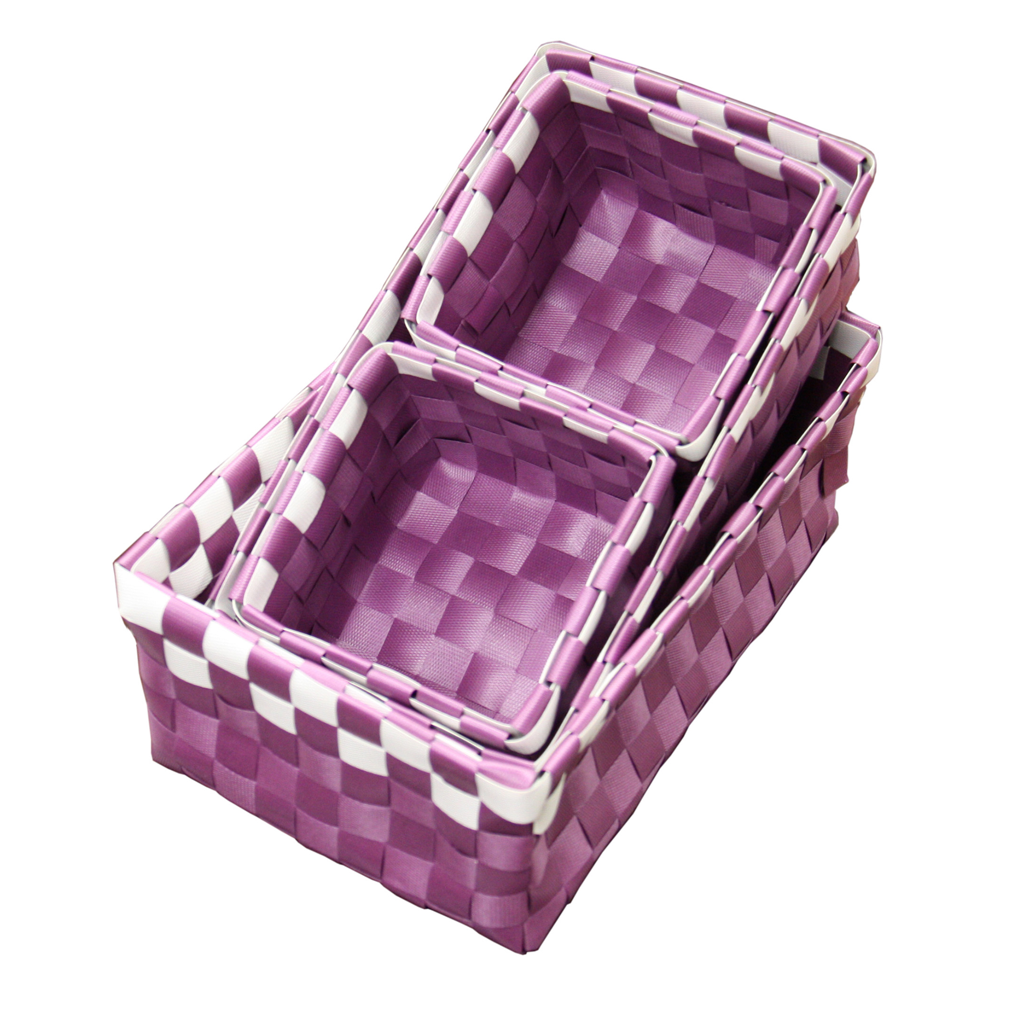 Ore International Polypropylene Purple Tray Set