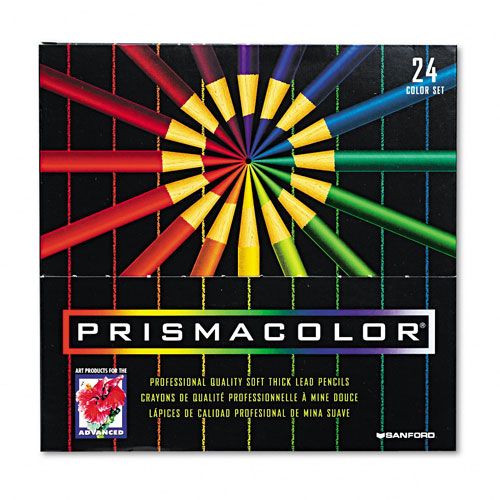 Prismacolor SAN3597T Premier Colored Pencils  24 Assorted Colors/set