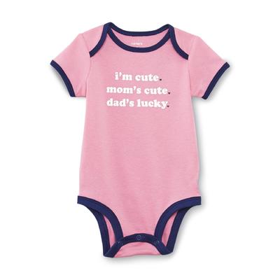 Carter's Newborn & Infant Girl's Graphic Bodysuit - Dad's Lucky