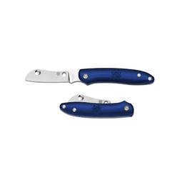 Spyderco Blue Fiberglass Reinforced Nylon FRN Roadie Slipjoint N690Co Stainless Pocket Knife