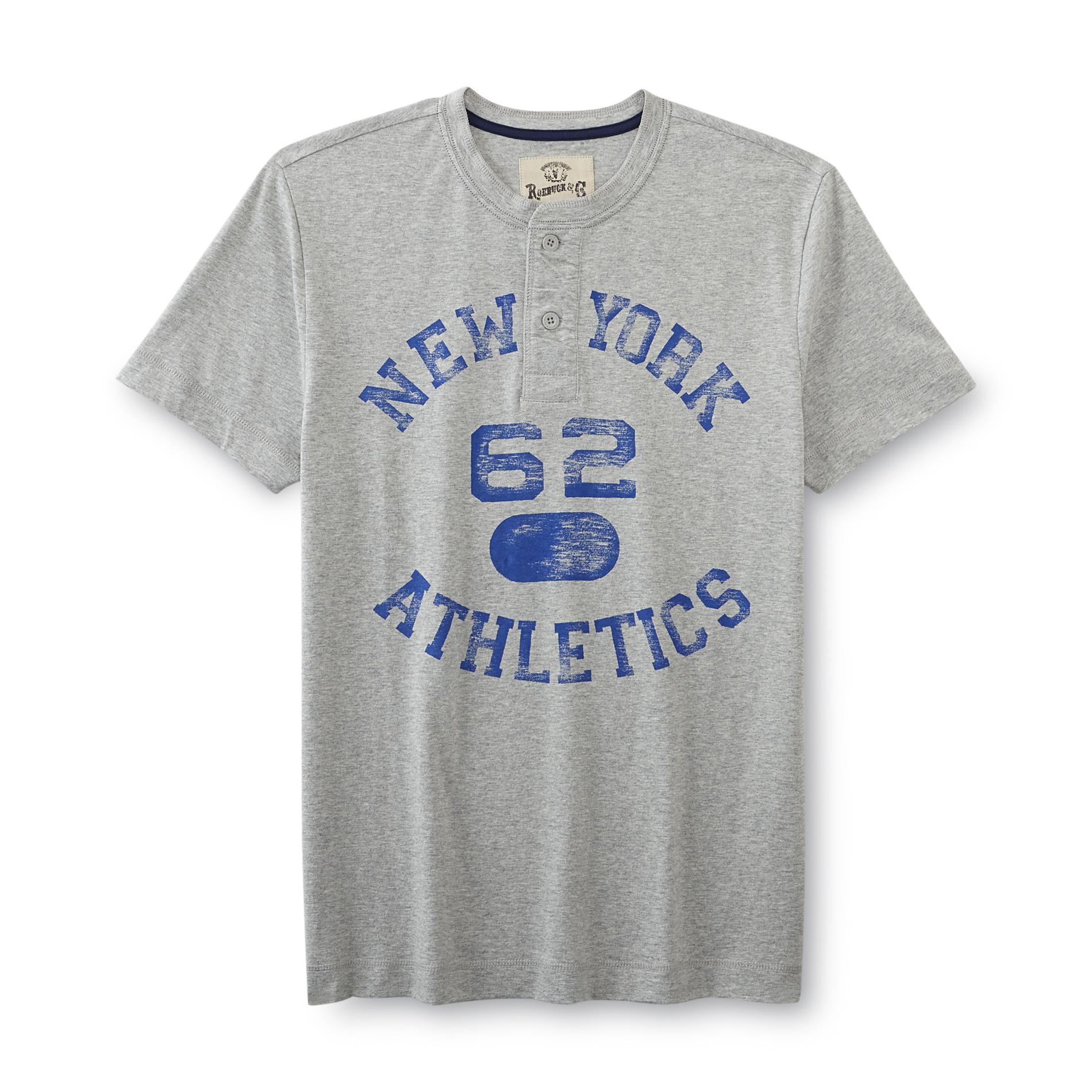 Roebuck & Co. Young Men's Graphic Henley Shirt - NY Athletics