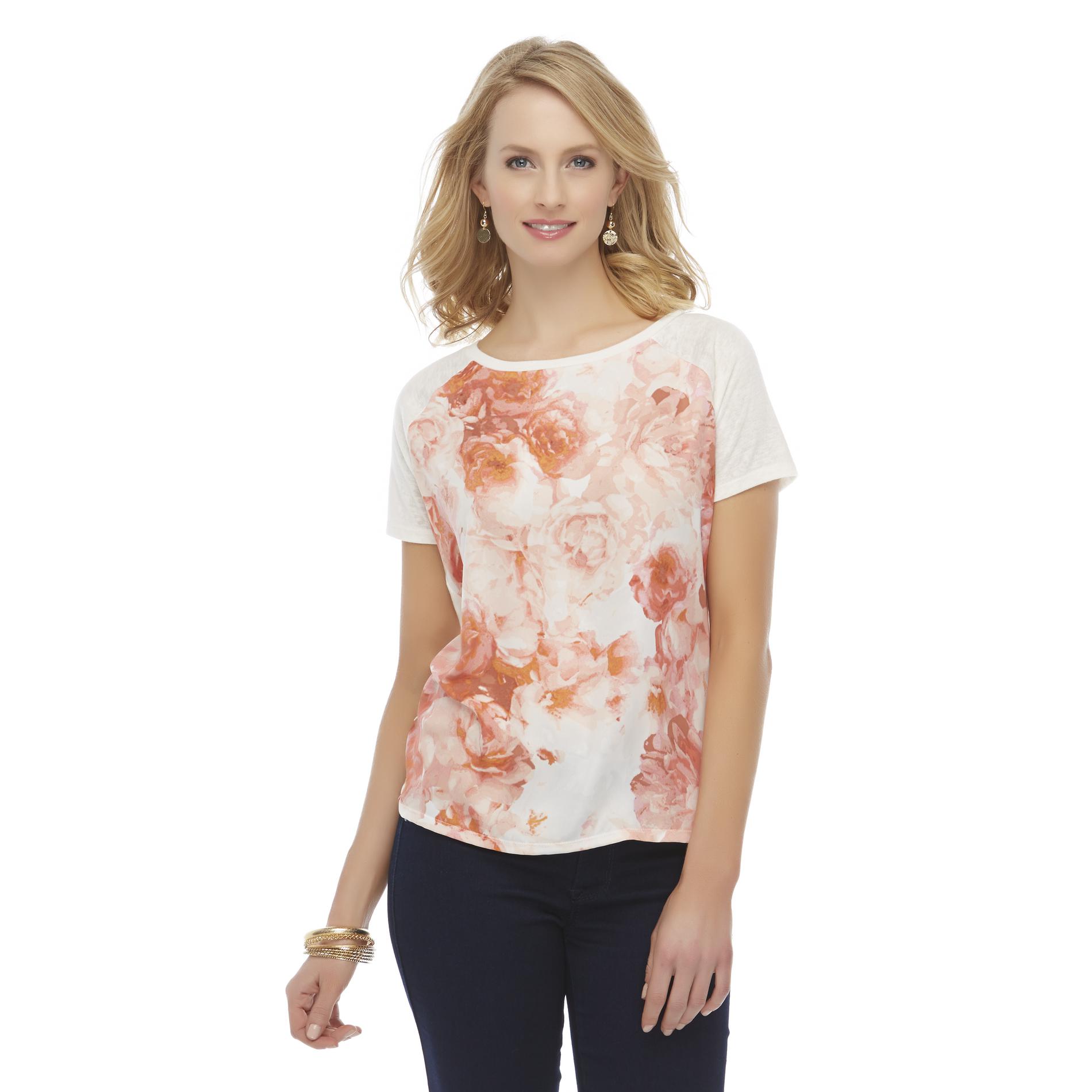 Jaclyn Smith Women's Knit Top - Floral