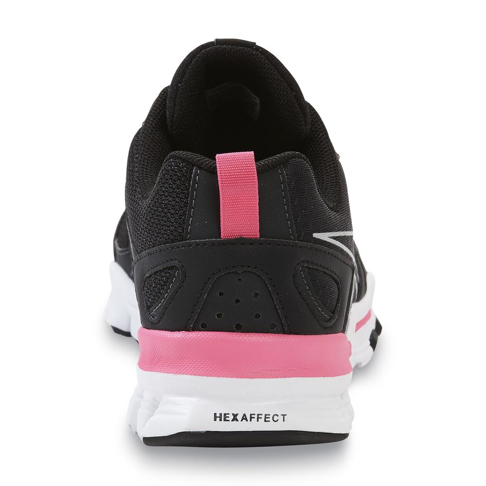 Reebok Women's Hexaffect Black/Pink/Silver/White Running Shoe