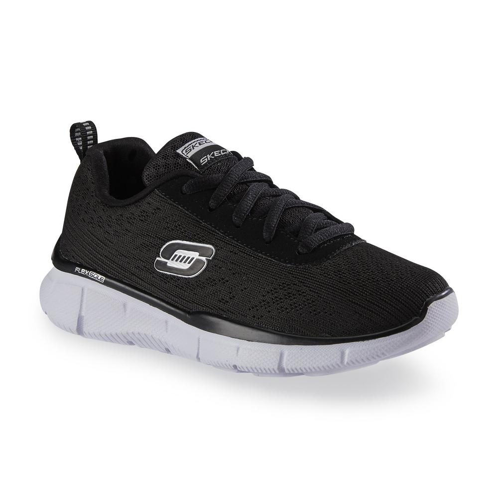 Skechers Boy's Quick Reaction Black/White Athletic Shoe