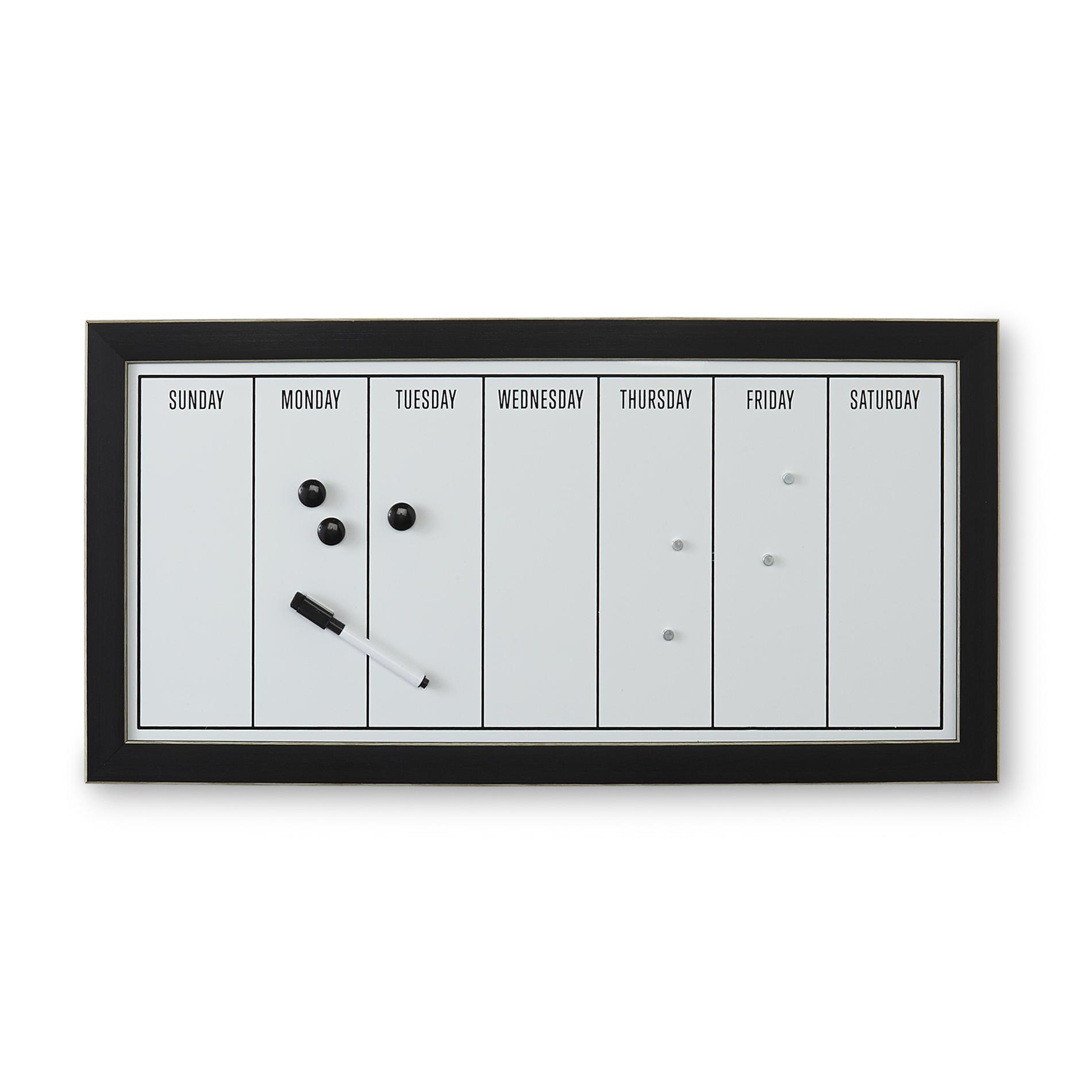 206676 Magnetic Dry Erase Board Calendar & Magnets