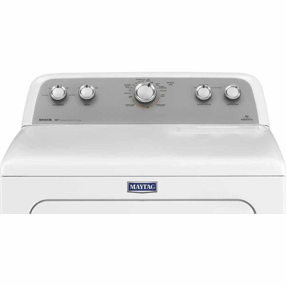 Maytag MEDX655DW  7.0 cu. ft. Bravos&#174; Electric Dryer w/ Sanitize Cycle - White