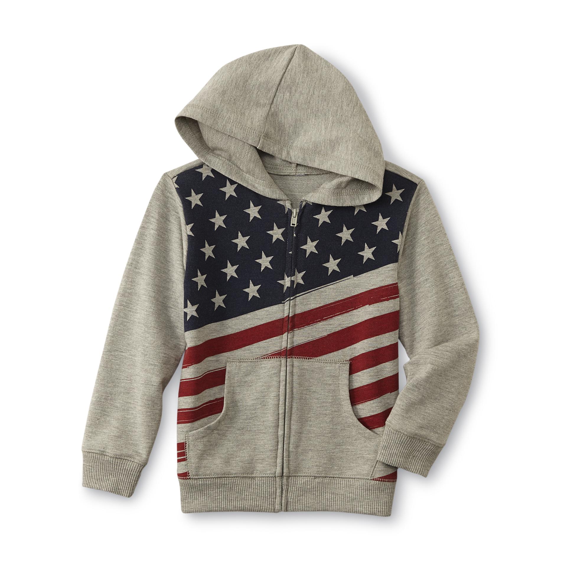 WonderKids Infant & Toddler Boy's French Terry Knit Hoodie - American Flag